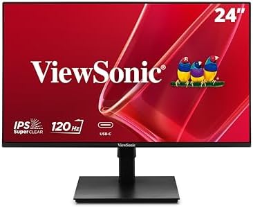 ViewSonic VA2448-MHU 24 Inch 1080p IPS Computer Monitor, 120Hz, USB C by ViewSonicCorporation