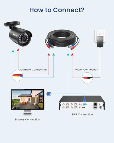 ZOSI 3K Lite Wired Security Camera System, 4 X 2MP CCTV Cameras, 500GB HDD - Image 6