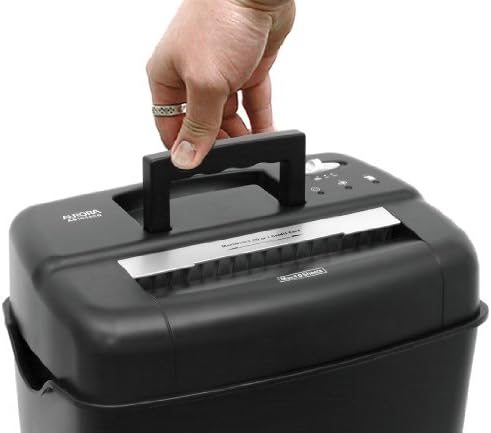 Aurora AS1018CD 10-Sheet Cross-Cut Paper/Credit Card/CD Shredder with Basket, Black - Image 2