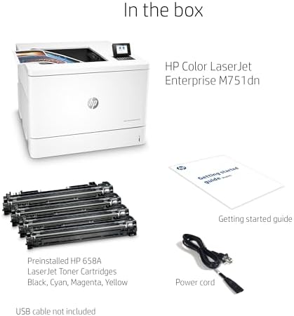 HP Color LaserJet Enterprise M751dn Printer with One-Year, Next-Business Day, Onsite Warranty (T3U44A), White - Image 5