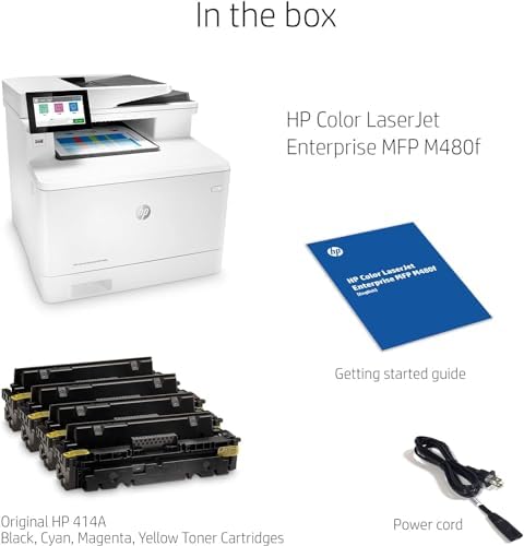HP Color LaserJet Enterprise M480f Multifunction Duplex Printer (Renewed Premium) - Image 4