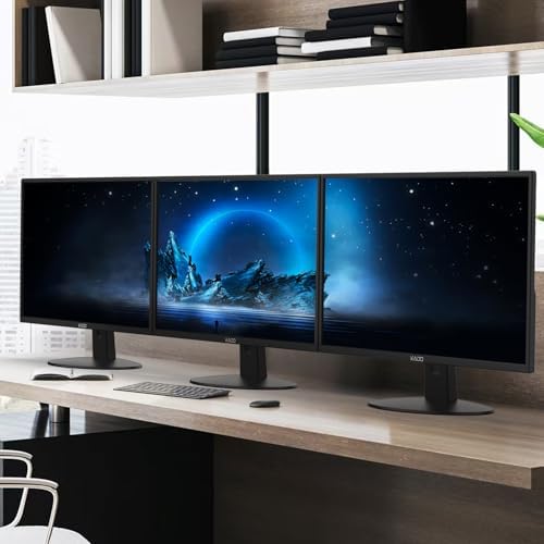 Kado 3-Pack Trio 22" Flat Screen 1920x1080 75Hz FHD Computer Monitor - Image 7