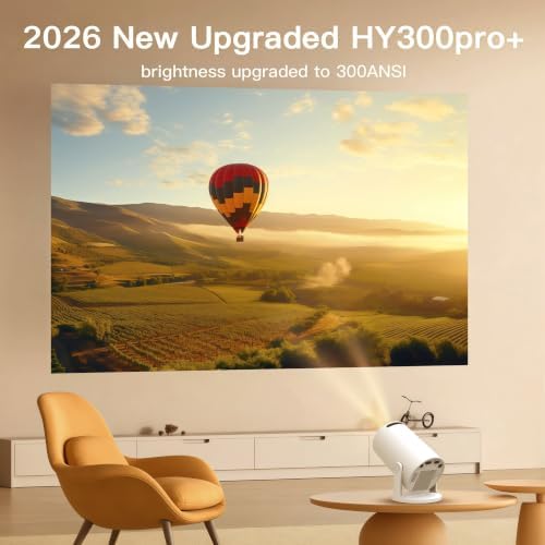 [4K Supported] Mini Projector with WiFi 6 and Bluetooth 5.4, Built in Apps - Image 4