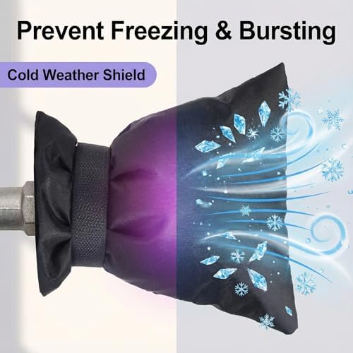 Outdoor Faucet Covers for Winter 3 Packs Hose Bib Protector Spout Cover,Garden Faucet Socks, Outside Spigot Pipe Freeze Protection Cover,Insulated Tap Pouch (small) - Image 2