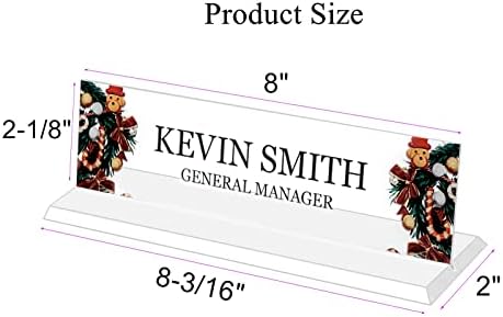 Custom Acrylic Name Plate for Desk, Office Personalized Desk Name Plate - Image 3