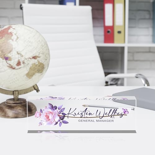 Custom Personalized Name Plate - Office Desk Decor for Women & Men, Employee Appreciation Gifts - Image 3