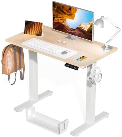 Kingant Standing Desk, 40x24 Inch Electric Height Adjustable Computer Desk by KINGANT