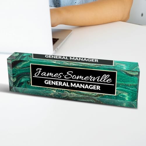 Desk Name Plate Personalized, Custom Name Plate for Desk, Acrylic Desktop Accessories, Office Gift & Decor for Women Men, Teacher Nurse Boss Employee Appreciation Gifts - Image 5