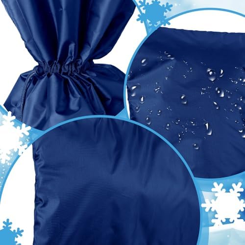 Zonon 3 Pcs Outdoor Faucet Cover Insulated Winter Freeze,Blue,35" X 15" - Image 6