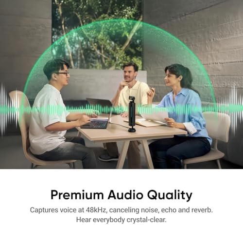 Insta360 WaveLink Pro - 4K Conference Room Speakerphone and Camera, Speaker Tracking, 5m 360° Voice Pickup, Noise Reduction, AI Transcription and Summaries, Plug & Play, Works with Zoom, Teams - Image 4