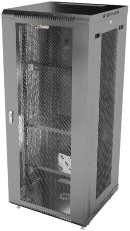 Sysracks 27U Server Rack Cabinet Enclosure | Locking Vented Doors | Network Equipment Rack for Data Centers, IT Rooms, Audio/Video Gear, and Home Offices | for Servers, Routers, Patch Panels - Image 3