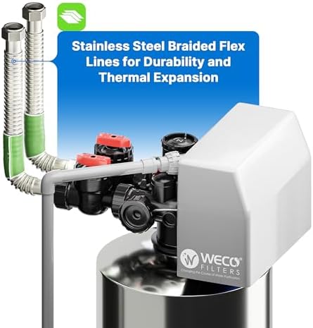 WECO Whole House Self-Cleaning Salt-Free Water Conditioner/Filter with Catalytic Activated Carbon and KDF-85® Media Guard - Made in U.S.A. (CCMG-0948) - Image 4