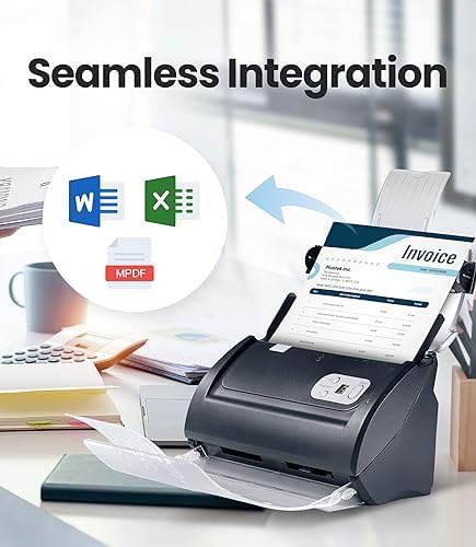 Plustek PS188 High Speed Double-Sided Color Document Scanner, with Automatic Document Feeder (ADF), 30 Pages Per Minute, Support Windows 7/8/10/11 - Image 7