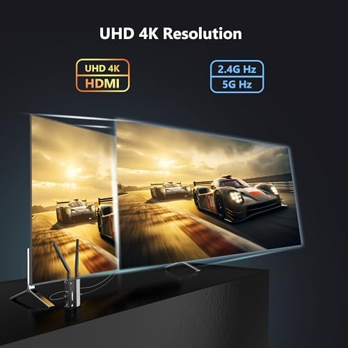 Wireless HDMI Transmitter and Receiver,1150ft Los Range,4K UHD Wireless Video Transmission System with 0.1S Latency, for Streaming from DSLR/PC/Laptop to TV/Monitor (WL095P TX+RX) - Image 2