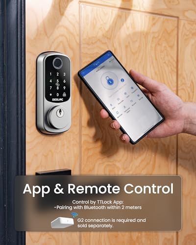 DESLOC B200 Fingerprint Smart Door Lock, Keyless Entry Deadbolt - Image 4