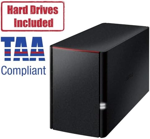 BUFFALO LinkStation SoHo 220 2-Bay Personal Cloud Office NAS 8TB (2x4TB) with Hard Drives Included - Image 3
