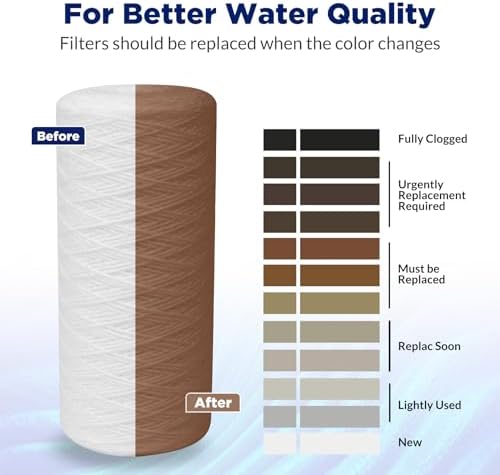 Membrane Solutions String Wound Whole House Water Filter Replacement - Image 6