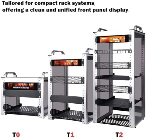 GeeekPi 6.91 inch 1424x280 LCD Touch Screen 1U Rack Mount Monitor for DeskPi RackMate T0/T1/T2/T0 Plus/T1 Plus/TL1/T1/2 Plus Server Cabinet and 10 inch Server Rack - Image 6