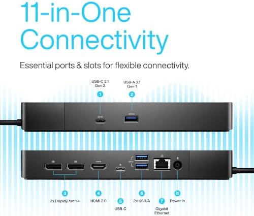 Dell WD19S Docking Station Dual Monitor - 180W USB-C Dock, HDMI DisplayPort - Image 2