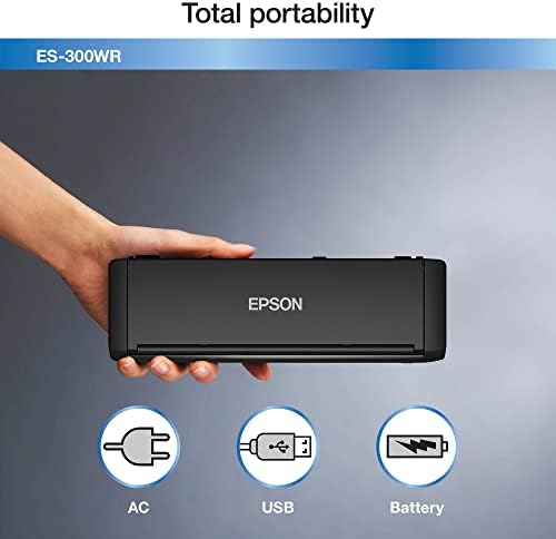 Epson ES-300WR Wireless Color Portable Duplex Document Scanner Accounting Edition for PC and Mac Auto Doc Feeder (ADF) - Image 5
