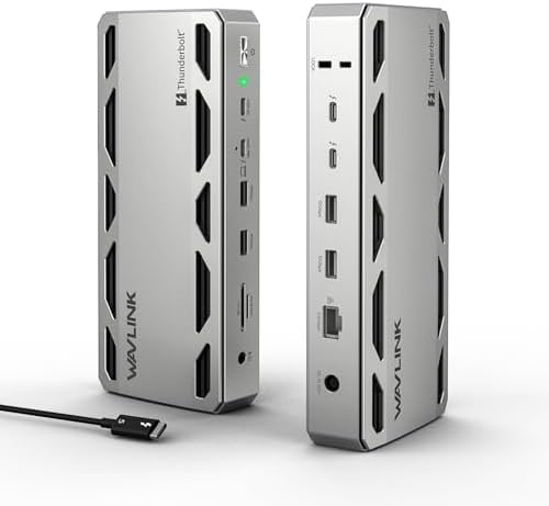 WAVLINK Thunderbolt 5 Dock, Intel Certified TB5 Docking Station, 120Gbps by WAVLINK%C2%AE