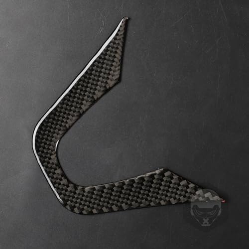 Car Dashboard Control Panel Lower Part Decoration Cover Sticker Real 3K Black Carbon Fiber Trim Compatible with Benz Smart 2016 2017 2018 2019 2020 2021 Auto Interior Accessories - Image 5