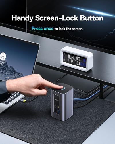 Baseus Spacemate Nomos Air Docking Station 12-in-1 for Dual Monitor Windows - Image 5