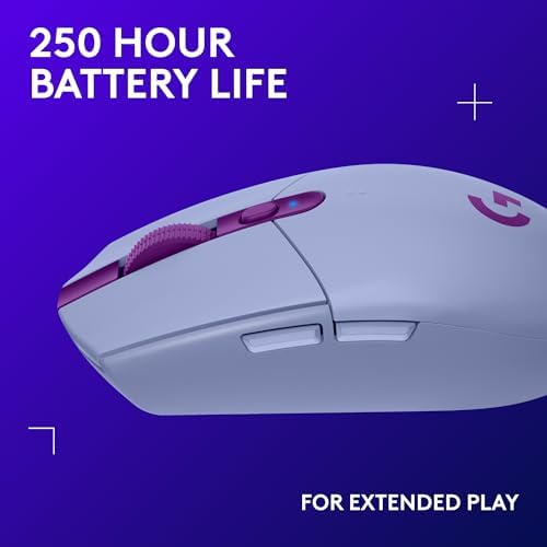 Logitech G305 Lightspeed Wireless Gaming Mouse - Lilac - Image 4
