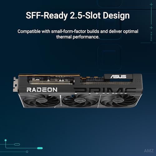 ASUS Prime Radeon™ RX 9070 GRE EVO OC Edition Graphics Card (PCIe 5.0, HDMI/DP 2.1, 2.5-Slot Design, axial-tech Fans, Dual Ball Fan Bearings, Dual BIOS, GPU Guard) - Image 2