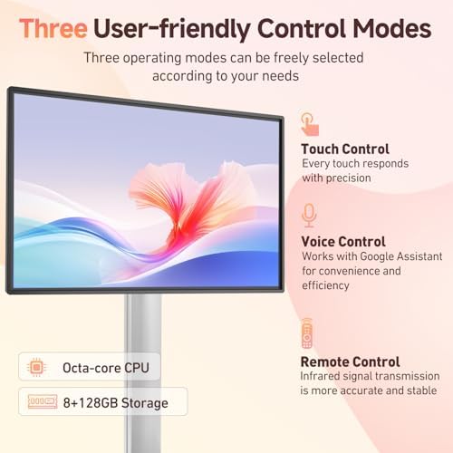Smart Board,49 Inch JAV Interactive Whiteboard, 8+128GB Interactive Whiteboard Google EDLA Certified Rotating Touch Screen, for Advertising Display and Classroom (Wall Mount Included) - Image 5