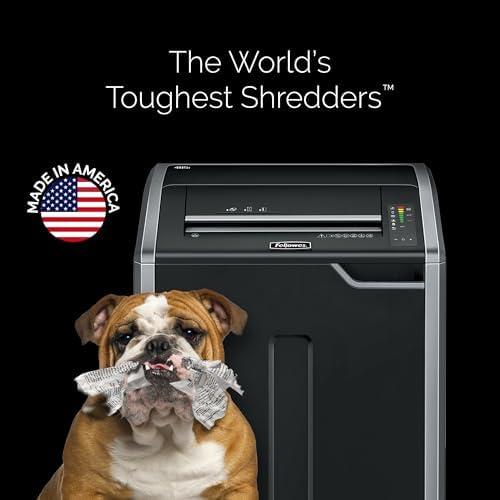 Fellowes Powershred 485i 100% Jam Proof Commercial Grade 38-Sheet Strip-Cut Paper Shredder, TAA Compliant (38480) - Image 6