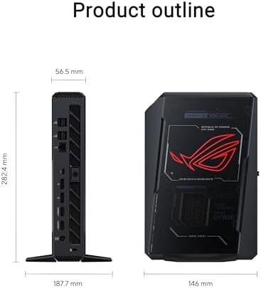 ROG NUC (2025) Gaming Mini PC with Intel® Core™ Ultra 9 (Series 2) ARL-HX CPU, NVIDIA® GeForce RTX™ 5070 MobileGPU, 32GB DDR5 RAM, 1TB NVMe SSD, Thunderbolt™ 4, Triple-Fan Cooling, and ARGB Lighting - Image 6