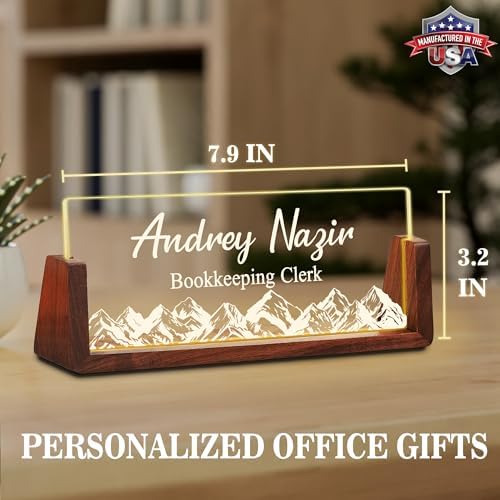 Ship Next Day Custom Name Plate for Desk, Acrylic Office Desk Accessories - Image 4
