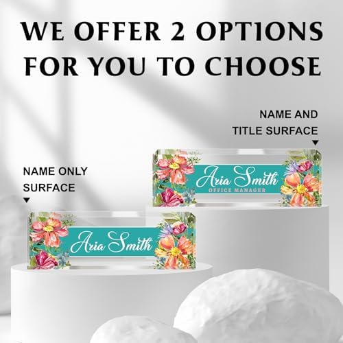 Custom Name Plate for Desk, Acrylic Desk Name Plate Personalized, Employee Appreciation Gifts, Office Desk Accessories for Woman Teacher Nurse, Coworker Gifts for Manager Assistant - Image 5
