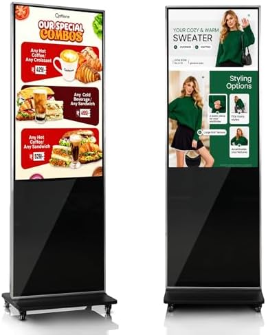 43" Digital Signage Display Kiosk Indoor Floor Standing Advertising by InteractiveBoardSpecialist