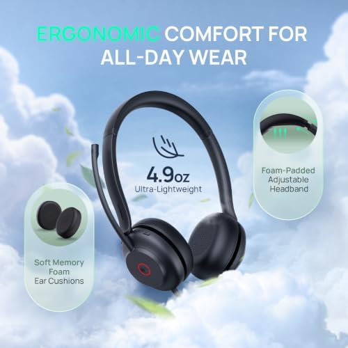 Yealink UH35 2nd Gen Wired Headset, USB-C/A,AI Noise Canceling Mic,HD Audio - Image 3