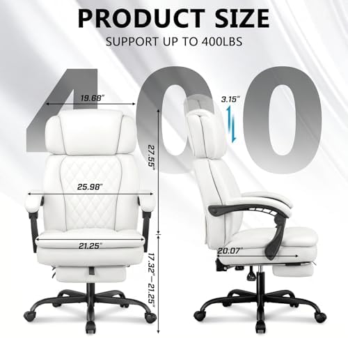 Big and Tall Office Chair, Home Office Desk Chairs,Executive Computer Chair - Image 3