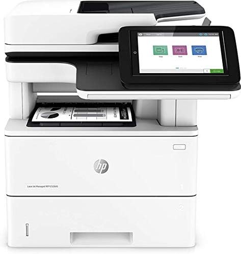 HP 1PS54A Laserjet Managed MFP E52645DN Printer - Multi-Function - Wired - 8.0 Inch Touchscreen - 1.2 GHz - Duplex Printing - Flatbed - ADF - 100 Sheets (Renewed) by Amazon+Renewed