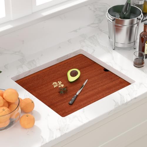 Sarlai Gold Undermount Bar Sink - 21x19 Inch Outdoor Kitchen Sink RV Workstation Gold 16 Gauge Stainless Steel Single Bowl Handmade Outdoor BBQ Sinks With Foldable Faucet - Image 4