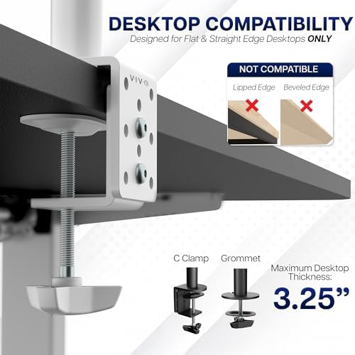 VIVO Dual Monitor Desk Mount for 13 to 30 inch Screens, STAND-V002W - Image 6