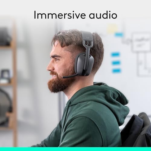 Logitech Zone Vibe 100 Lightweight Wireless Over Ear Headphones - Graphite - Image 4
