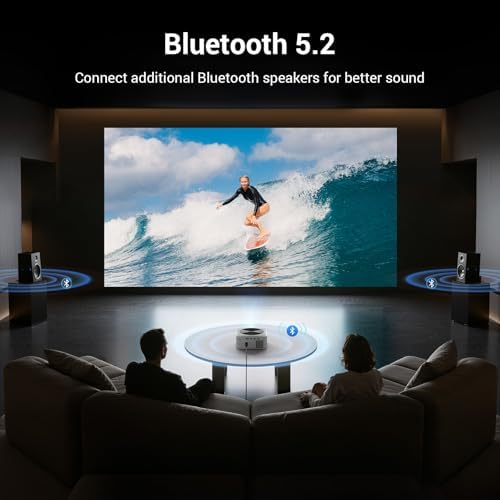 HAPPRUN Outdoor Smart Projector 4K Decoding, Built-in Apps, 30W Dolby Audio - Image 5