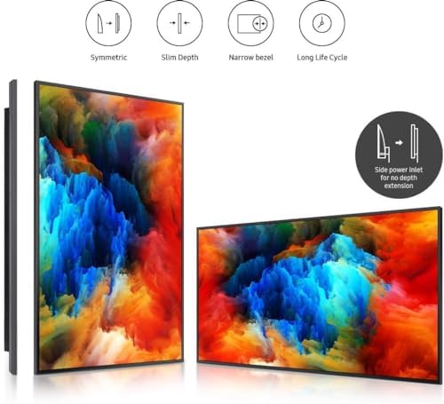 Samsung QB65R 65 inch 4K UHD LED Commercial Signage Display for Business with HDMI, Wi-Fi, 350 nit (LH65QBREBGCXZA), Black - Image 3