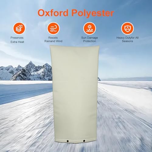 Backflow Preventer Cover 12" Wx27 H - 5°F Freeze Protection, 5-Layer Insulated Waterproof Sprinkler Valve Pouch, UV Resistant Winter Cover for Irrigation System - Image 5