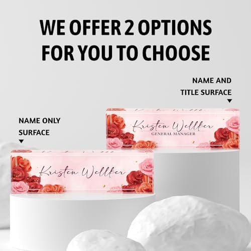 Custom Acrylic Name Plates for Desks, Personalized Office Decor - Image 4