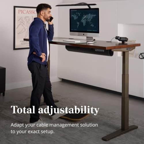 UPLIFT Desk FlexMount Desk Cable Management Channel (Light Gray) - Image 6