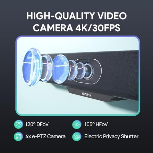 Yealink MeetingBar A10 Conference Room Camera and Microphone Android System - Image 5