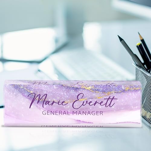 Custom Acrylic Name Plates for Desks, Personalized Office Decor - Image 2