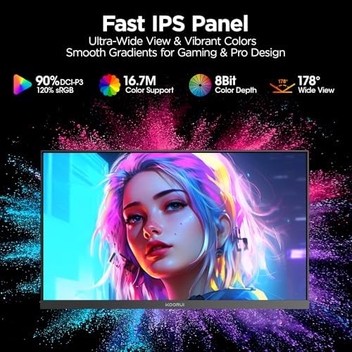 KOORUI 24 Inch 1440P Gaming Monitor, 180Hz Fast IPS, 1ms, HDR400, G2421V - Image 6