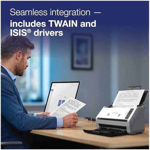 Epson DS-530X Color Duplex Desktop Document Scanner, up to 45 ppm, USB Connectivity, 100-Page Auto Document Feeder (ADF), Twain and ISIS Drivers - Image 4